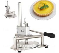 Presse à pizza manuelle en acier inoxydable 304 et aluminium forgé, cadre épais de 8 mm et base solide de 6 mm, ressorts anti-déformation, outil de cuisine robuste pour pain plat, tarte, roti