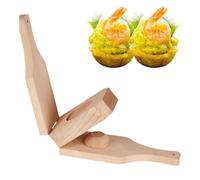 Presse À Plantain - avec manche, ustensiles de cuisine en bois - presse à banane pour plantains farcis - Pour Chips De Banane Frites, Apéritif, Préparation Repas, Maison, Restaurant, Bar, Fête