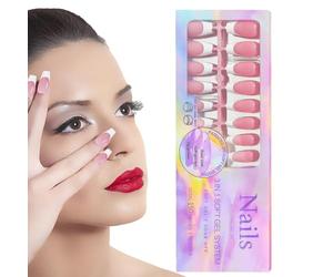Presse à pointe française blanche sur les ongles, à coller sur les ongles à | Réutilisable Produits de beauté, fou