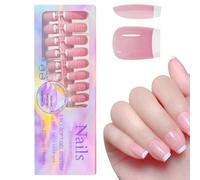 Presse À Pointe Française Blanche Sur Les Ongles - Presse À Pointe Française Blanche Sur Les Ongles Carrés Courts | 150 Pièces Élégantes Sur Faux Détachables | Décorations D'ongles Pour Mariage | Blin