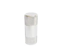 Presse à Pollen,Moulin à épices Fines Herbes en Aluminium Moulin à Herbes Design Tube de Rouge à Lèvres 6.1x2 cm(Argent)