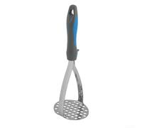 Presse à pommes de terre en acier inoxydable pour obtenir une texture de style professionnel dans des plats en purée maison par effort manuel (bleu gris)