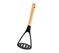 Presse à pommes de terre en silicone avec manche en bois pour presser la purée, l'ail, les patates douces, etc