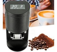 Presse à poudre de haricots électrique automatique, poussée de 1200N,tête de presse en acier inoxydable, opération à une touche, for cafés, cafés, hôtels, restaurants(Black)
