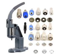 Presse à pression et ensemble de matrices - 4 matrices à bouton-pression, perforatrice et presse manuelle