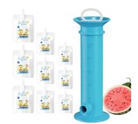 Presse à purée de fruits, stylo de fontaine et pressage avec 15 supports de pressage | Remplissage de sac réutilisable pour aliments pour bébés, couleur pure, étanche aux fuites, pour et à la