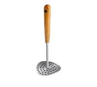 Presse à purée pour bébé - Moulin à nourriture en acier avec poignée en bois, presse à pommes de terre et légumes sans BPA pour purée maison, passe au lave-vaisselle
