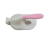 Presse à raviolis - Emballage de pâte fait à la main - Lavable et réutilisable - À suspendre - Blanc et rose