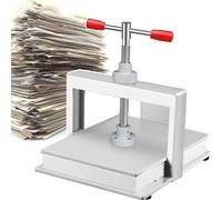 Presse à reliure à vis pour fabrication de papier, presse plate en acier pour photo, coupons, chèques, livrets, format A5
