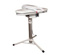 Presse à Repasser à Vapeur Professionnelle avec Support / Socle Télescopique Réglable en Hauteur, Régulière Taille - 64cm x 27cm (+ Une Housse et une Bande en Mousse Extra PVC 45,00 € et Autres Accessoires)