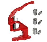 Presse à Rivets, Presse Manuelle avec Matrices, Vis de Réglage et Facile à Utiliser, Outil à Œillets pour Cuir Tissu Ceinture Fournitures DIY red 6.0mm/8.0mm/10mm