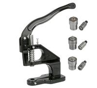 Presse à Rivets, Presse Manuelle avec Matrices, Vis de Réglage et Facile à Utiliser, Outil à Œillets pour Cuir Tissu Ceinture Fournitures DIY black 4.5mm/6.0mm/8mm