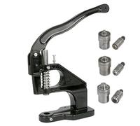Presse à Rivets, Presse Manuelle avec Matrices, Vis de Réglage et Facile à Utiliser, Outil à Œillets pour Cuir Tissu Ceinture Fournitures DIY black 5.5mm/7m/10mm