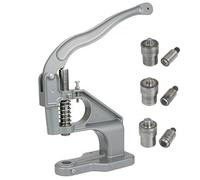 Presse à Rivets, Presse Manuelle avec Matrices, Vis de Réglage et Facile à Utiliser, Outil à Œillets pour Cuir Tissu Ceinture Fournitures DIY gray 6.0mm/8.0mm/10mm