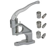 Presse à Rivets, Presse Manuelle avec Matrices, Vis de Réglage et Facile à Utiliser, Outil à Œillets pour Cuir Tissu Ceinture Fournitures DIY gray 5.5mm/7m/10mm