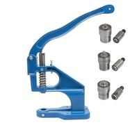 Presse à Rivets, Presse Manuelle avec Matrices, Vis de Réglage et Facile à Utiliser, Outil à Œillets pour Cuir Tissu Ceinture Fournitures DIY blue 4.5mm/6.0mm/8mm
