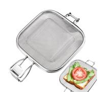 Presse à sandwich - Filet à panini circulaire - Plaque à pain sans couche - En acier inoxydable - En forme de filet de cuisson - Outil de petit-déjeuner - Appareil de cuisson pour hot dog - Accessoire