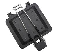 Presse à sandwich pratique en alliage d'aluminium pour gaufre, moules de cuisson adaptés pour les aventures en plein air et les petits déjeuners rapides, facile à nettoyer