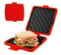 Presse à sandwich - Presse à réutilisable, outil de cuisson en silicone, profil de stockage compact, opération manuelle | Parfait pour les réunions de voyage à domicile, la cuisson des col