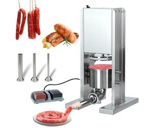 Presse à saucisses électrique avec pédale, remplissage automatique vertical de viande, presse à saucisses en acier inoxydable pour usage domestique et commercial