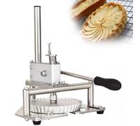 Presse à tarte manuelle robuste et feuille à pâte en acier inoxydable pour un usage commercial, base robuste, idéale pour les boulangeries et pizzerias, parfait pour la fabrication de pizzas