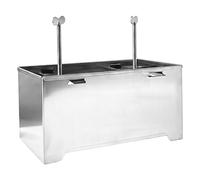 Presse à tofu en acier inoxydable - Machine à tofu 304 de qualité alimentaire avec base amovible, comprend un bac d'égouttement et un chiffon pour paneer et fromage faits maison 22, 1 x 11, 9