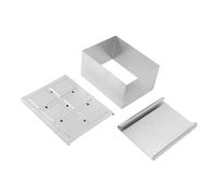 Presse à tofu réglable en acier inoxydable, presse-tofu végétalien, outil de cuisine domestique pour les cuisiniers à domicile, ensemble de 3 pièces en acier inoxydable 304 (Petite taille)