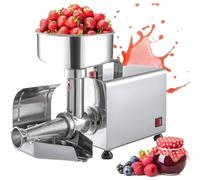 Presse à Tomates éLectrique, Presse Et Passoire Commerciale En Acier Inoxydable, Machine à Sauces Et à PuréE De Tomates, Pour La Mise En Conserve De PuréEs De Tomates Et De Sauces Silver