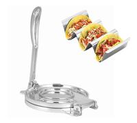 Presse à Tortillas, D'aluminium Tortilla Maker Parfait pour Les Crêpes, Les Tartes, Les Rotis, Les Raviolis, Outil de Presse Tortilla Pressage - Argent