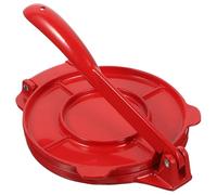 Presse à Tortillas de Maïs Rouge pour Pâte en Aluminium Pliable | Acier Inoxydable et Alliage D’aluminium, Surface Antiadhésive Lisse, Usage Maison et Préparation Repas