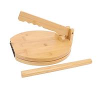 Presse à tortillas en bois, machine à tortillas de maïs et de farine robuste, bois fabriqué à la main avec charnière en acier inoxydable, pour une utilisation en cuisine à