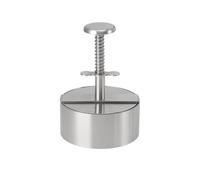 Presse à viande avec revêtement anti-adhésif : 5 tailles disponibles - rebond automatique, facile à nettoyer, moule à hamburger en acier inoxydable