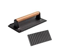 Presse à viande - Outil de cuisine robuste pour une cuisson uniforme | Presse à hamburger | Presse en fer pour hamburgers faits maison, steak, sandwichs, barbecue et préparation quotidienne des repas