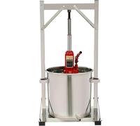 Presse à vin manuelle avec cric hydraulique en acier inoxydable pour fromage, herbes, légumes et jus de fruits, avec plateau sanitaire 22 l