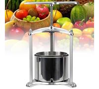 Presse à vin, presse à fruits en acier inoxydable de 3 L, poignée en forme de T facile à nettoyer, méthode de presse à vis pour jus, fromage, fruits, légumes et miel