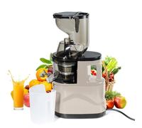 Presse Agrume Electrique,500W Extracteur de Jus de Fruits et Légumes,12 000 tr/min,Machine à Jus Crue Grand Calibre Entièrement Automatique pour Fruits et Légumes,Slow Jucier,Silencieux 60dB (Beige)