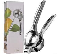 Presse Agrume Manuel Alliage Zinc pour robuste pour Citron Orange - Extracteur Jus Fruits avec Intégré Antidérapante Cuisine 28cm(B)