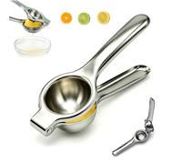 Presse agrume manuel inox robuste, extracteur de jus pour citron | résistant à la rouille facile à nettoyer pour cuisine maison bar et réceptions