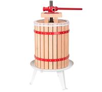 PRESSE-AGRUME MANUEL - TECTAKE - Extracteur de jus 18 l Pressoir à fruits Transmission optimale de la force - Rouge