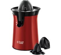 Russell Hobbs Presse Agrumes Electrique [2 Sens Rotation] Colours+ rouge (2 Cônes Interchangeables,sans BPA,lavables lave-vaisselle, stop-goutte,Facile & rapide, Démarrage auto. par pression) 26010-56