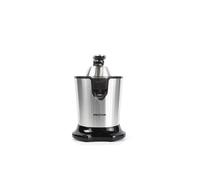 Presse-agrume XP4 - 300W - 2 cônes de pressage - Bras de levier - Bec verseur anti-goutte - Acier inoxydable - Couleur Argent