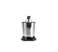Presse-agrume XP4 - 300W - 2 cônes de pressage - Bras de levier - Bec verseur anti-goutte - Acier inoxydable - Couleur Argent