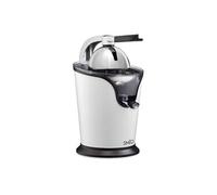SIMÉO, Presse-Agrume Électrique 100W, 2 Cônes, Silencieux, Anti-Gouttes, Machine à Jus d’Orange en Inox Brossé, Compact 16,5x20x29 cm, Idéal pour Jus Frais Maison, JPA220