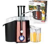Presse-agrumes - ADLER - 1000 W - Conteneur de 2 l - Extraction rapide - Entretien facile