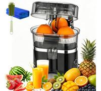 Presse-Agrumes Automatique À Double Tête, Presse Agrume Electrique, Extracteur De Fruits Multifonctionel Et Coupeur, 200w Machine A Jus Pour Orange Citron Pamplemousse (B)