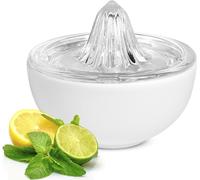 Presse-agrumes avec bol en porcelaine Presse-citron Extracteur de jus manuel Presse-orange