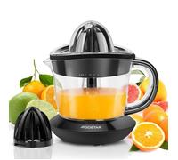 Presse-agrumes électrique 0% BPA. 2 cônes interchangeables, quantité de pulpe réglable. Rotation bidirectionnelle