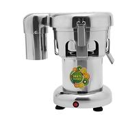 Presse-agrumes, électrique, 370 W 220 V, en acier inoxydable, 2800 tr/min, sortie entonnoir de 8,5 cm, silencieux, pour légumes et fruits, argenté