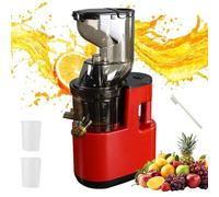 Presse-agrumes Électrique 500 Ml, Presse-agrumes Portable Sans Fil 500 W avec Technologie Efficace de Séparation de la Pulpe, Rendement de Jus Élevé de 90% Et Plus,orange À Faible red