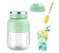 Presse-Agrumes éLectrique 790 Ml Avec Paille, Deux Couvercles Et Brosse, Presse-Agrumes éLectrique Portable, Mini Mixeur Portable Rechargeable, Multi-Usages(Style B)